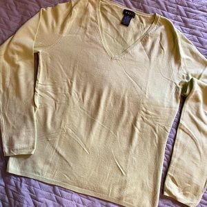 Minty green lightweight v neck sweater